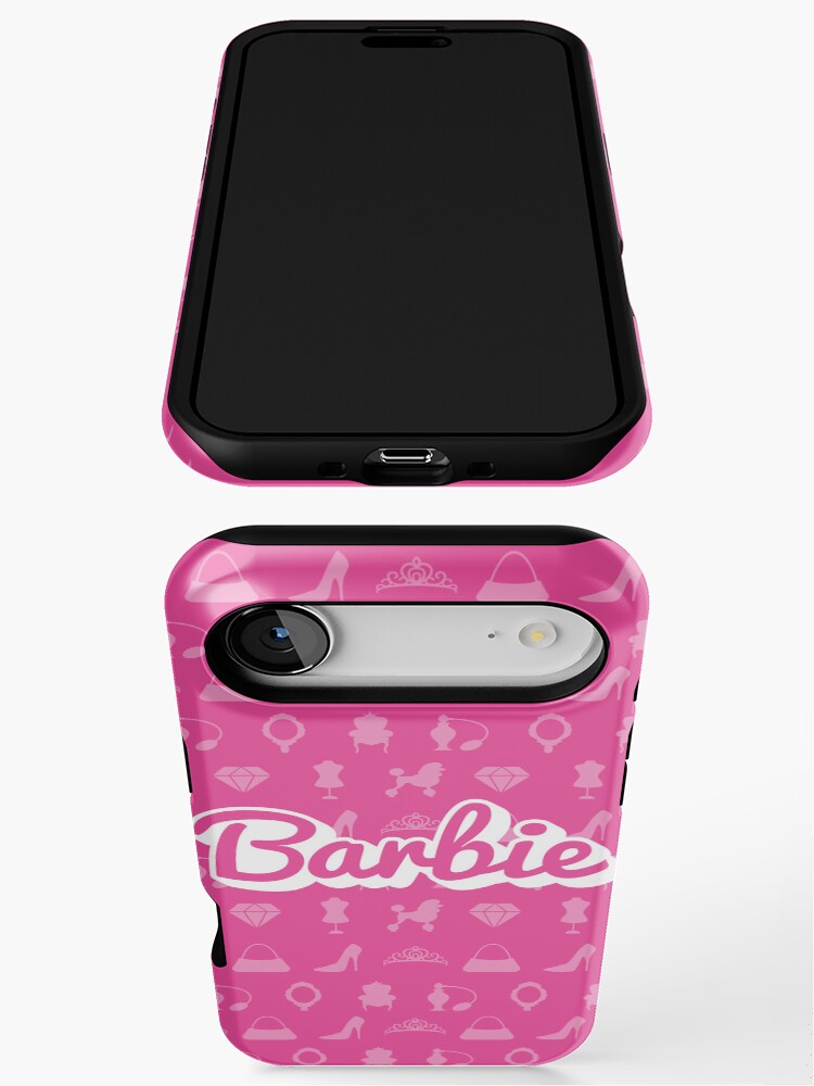 Pink Barbi Logo & Pattern iPhone Case