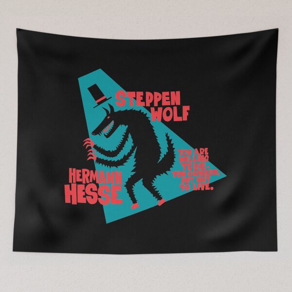 Item preview, Hermann Hesse - Steppenwolf Illustration designed and sold by Boogosh.