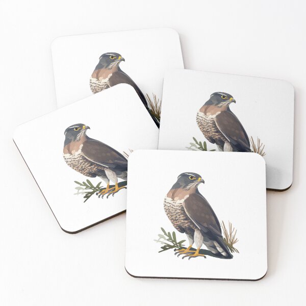 Item preview, Sparrowhawk looking over its shoulder designed and sold by naturemenagerie.