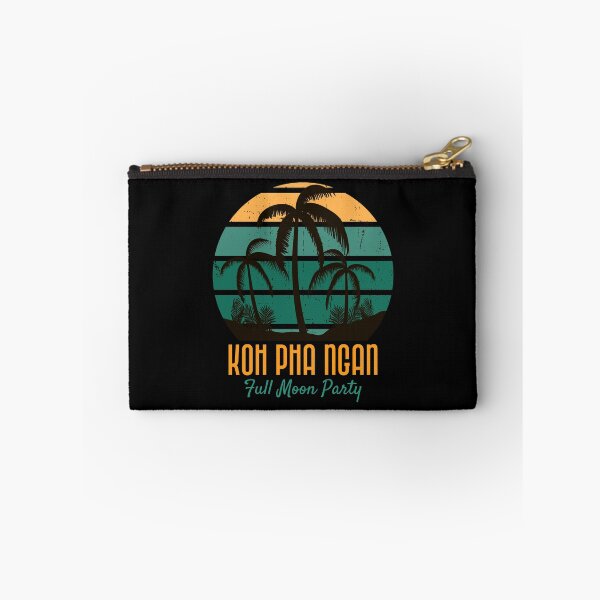 Item preview, Koh Pha Ngan Full Moon Party Vintage Sunset And Palm Trees Design designed and sold by RektRepublic.