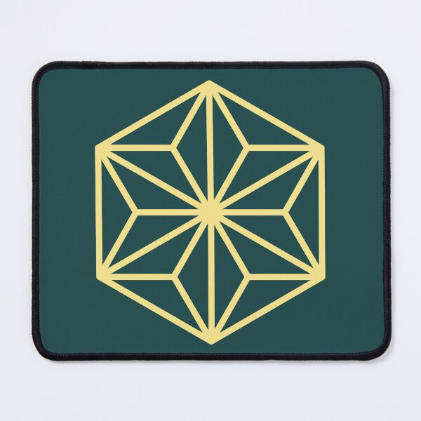 Item preview, Japanese Asanoha Pattern on Green designed and sold by DesignCentrum.