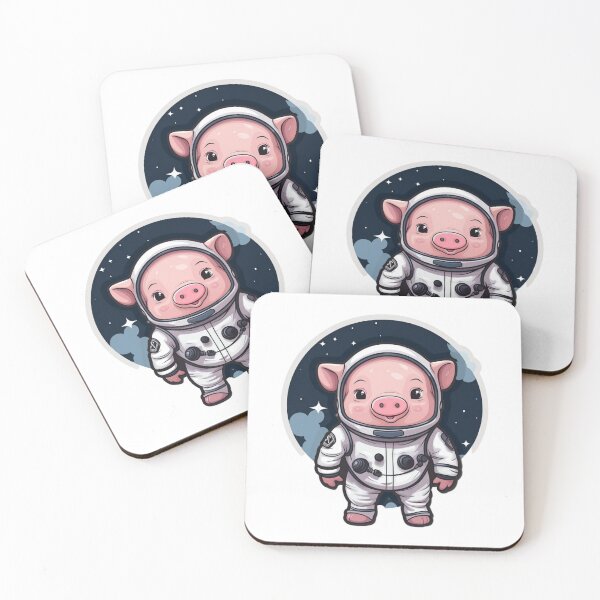 Item preview, Cute Pig Astronaut Space designed and sold by nashthrift.