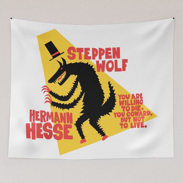 Item preview, Hermann Hesse - Steppenwolf Illustration designed and sold by Boogosh.