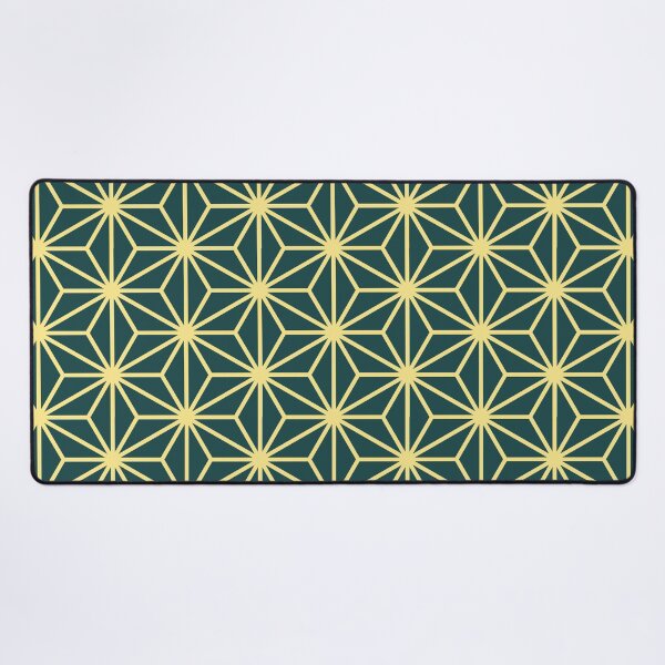 Item preview, Japanese Asanoha Pattern on Green designed and sold by DesignCentrum.
