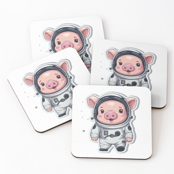 Item preview, Cute Pig Astronaut Space designed and sold by nashthrift.