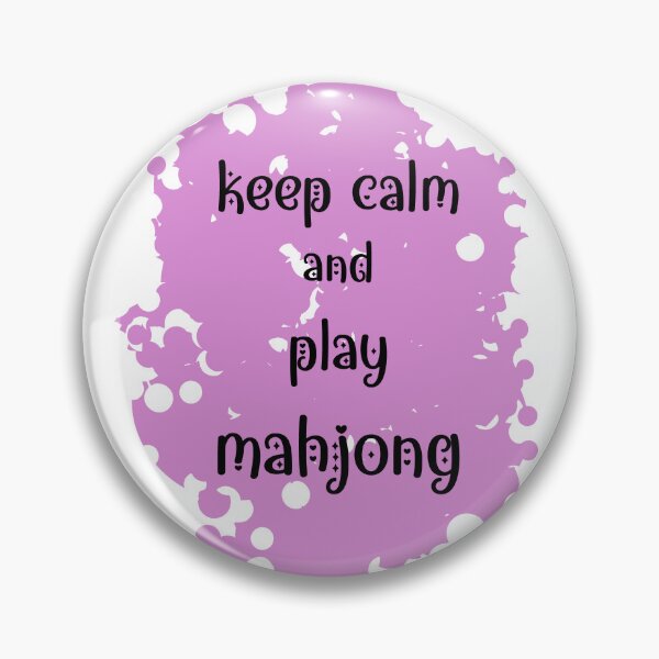 Item preview, keep calm and play mahjong (pink) designed and sold by EmeraldeaArt.