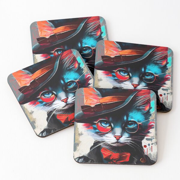 Item preview, Hipster cat Luna #cat  designed and sold by JBJart.
