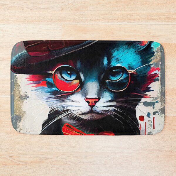 Item preview, Hipster cat Luna #cat  designed and sold by JBJart.