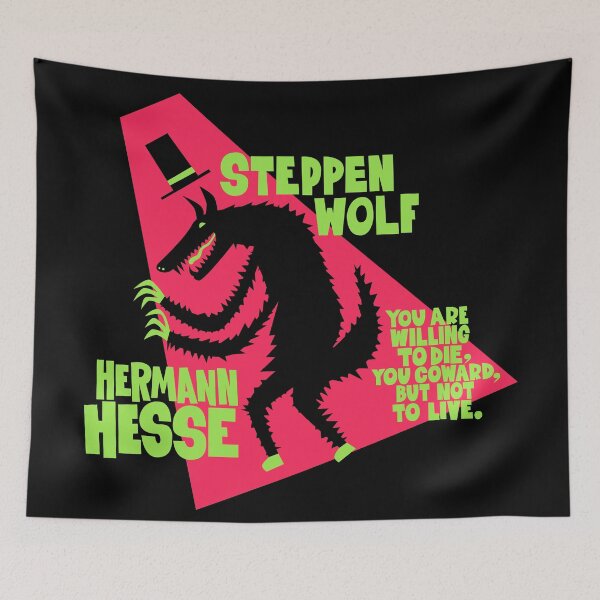 Item preview, Hermann Hesse - Steppenwolf Illustration designed and sold by Boogosh.