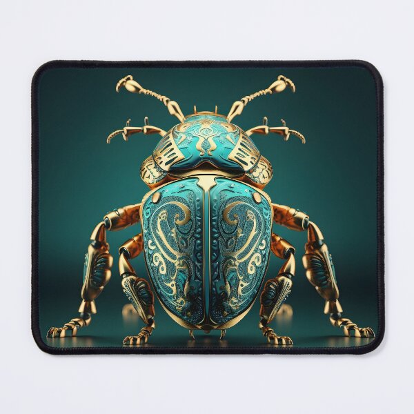 Item preview, Golden Exoskeleton: A Futuristic Beetle designed and sold by clan47.