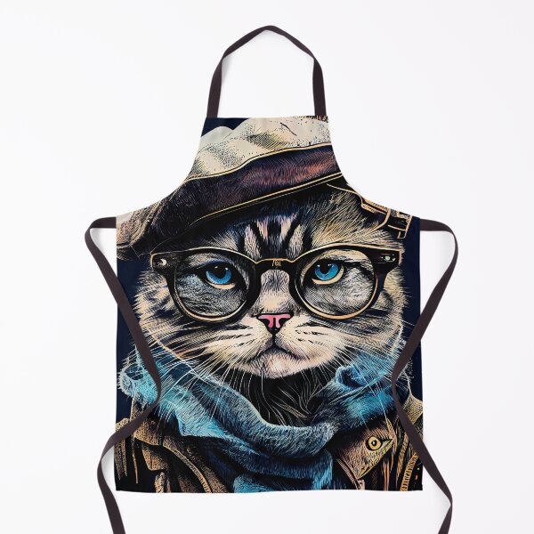 Item preview, Hipster cat Marlowe #cat designed and sold by JBJart.