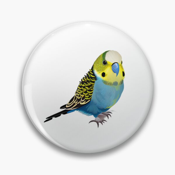 Item preview, A blue and yellow budgie designed and sold by naturemenagerie.