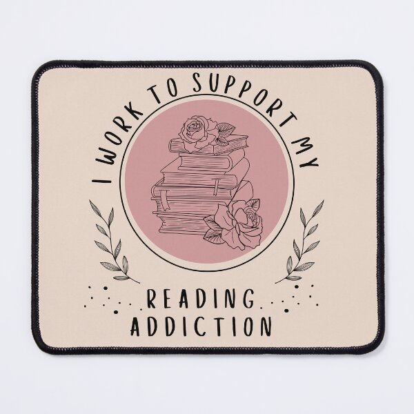 Item preview, I Work To Support My Reading Addiction.... designed and sold by Vimbuy.