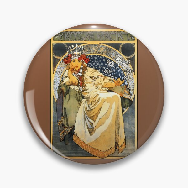Item preview, Alfons Mucha Princess Hyacinth Throw Pillow 	 designed and sold by xbsdohjd91.