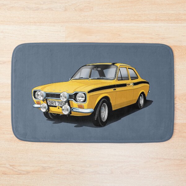 Item preview, Mk 1 Ford Escort Mexico in yellow designed and sold by candc-retro.