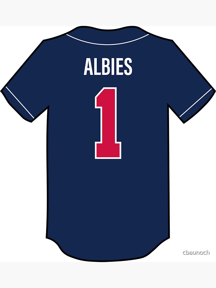 Ozzie Albies Jersey Magnet for Sale by cbaunoch