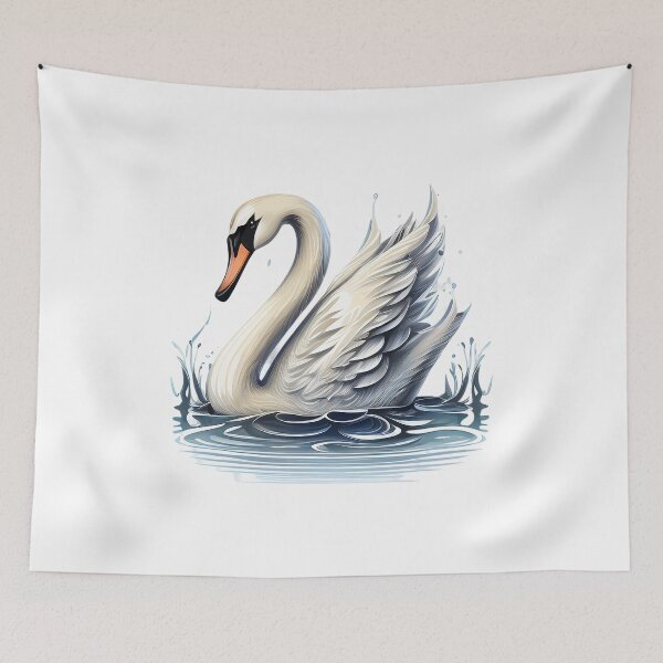 Item preview, A stunning white swan designed and sold by naturemenagerie.