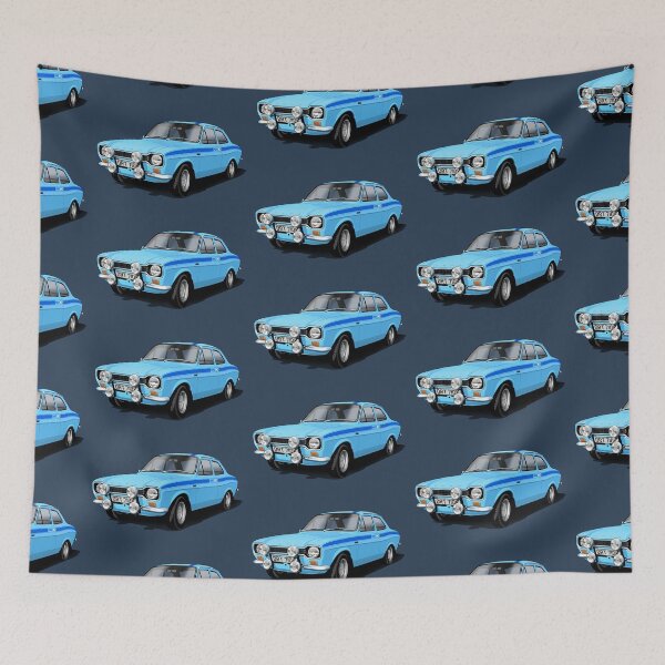 Item preview, Mk 1 Ford Escort Mexico in blue designed and sold by candc-retro.