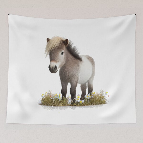 Item preview, A Shetland Pony in a field designed and sold by naturemenagerie.