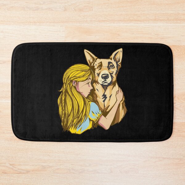 Item preview, A beautiful dog with his mistress-beautiful dog design. designed and sold by ReneMM.