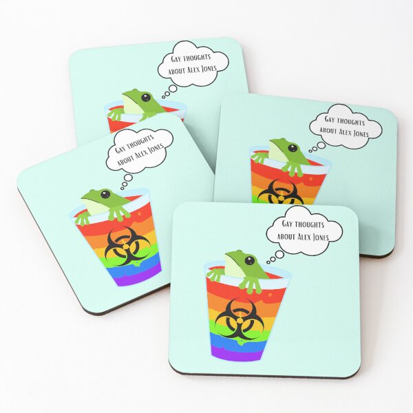 Item preview, A frog thinks gay things about Alex Jones designed and sold by Rachel Tomko.