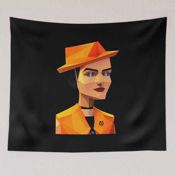 Item preview, Young Marie Curie With a Hat designed and sold by PolygonXYZ.