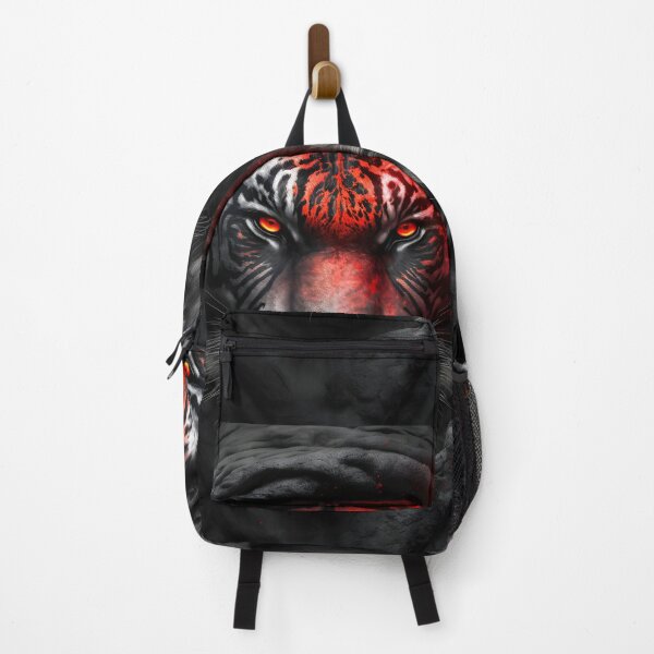 Item preview, Black wild angry tiger with red eyes designed and sold by Mk5studio.