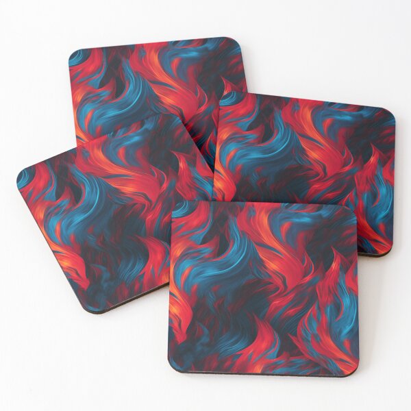 Item preview, Red and blue flames designed and sold by ElianNB.