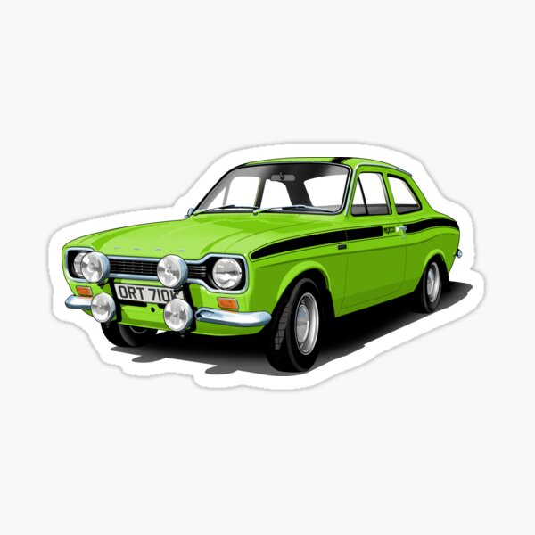 Item preview, Mk 1 Ford Escort Mexico in green designed and sold by candc-retro.