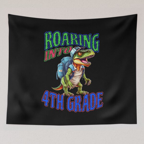 Item preview, Roaring Into 4th Grade  T Rex designed and sold by Affyboss6.