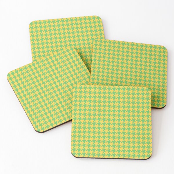 Item preview, Houndstooth Pattern Yellow and Lime Green designed and sold by tonymagnerart.