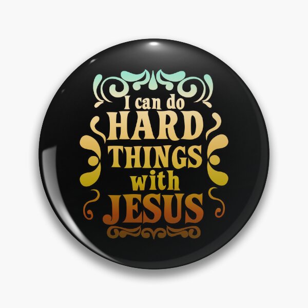 Item preview,  Can Do Hard Things With Jesus Retro vintage style designed and sold by EvangelLuke.
