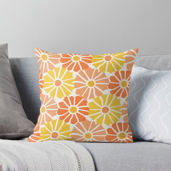 Item preview, Floral Fantasia Abstract Retro Pattern - Soft Sunrise designed and sold by anisgott.