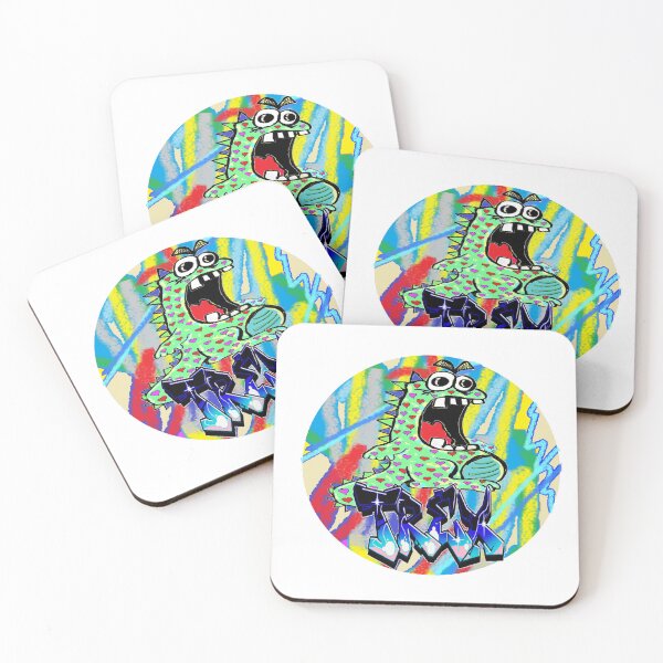 Item preview, trex dino graffiti splash  designed and sold by LowEndGraphics.