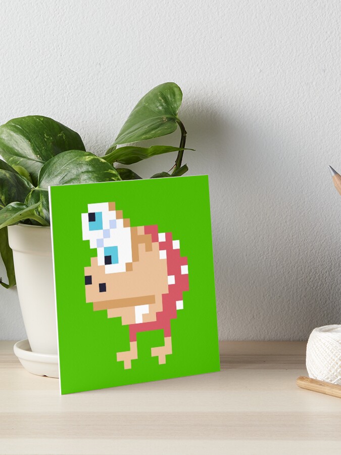 8bit bulborb Art Board Print