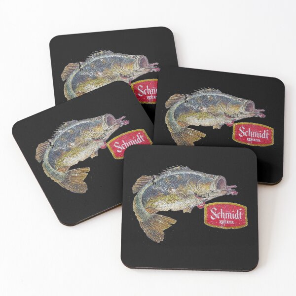 Item preview, Schmidt Beer Largemouth Bass Fishing Vintage Distressed Retro designed and sold by JohnZimm.
