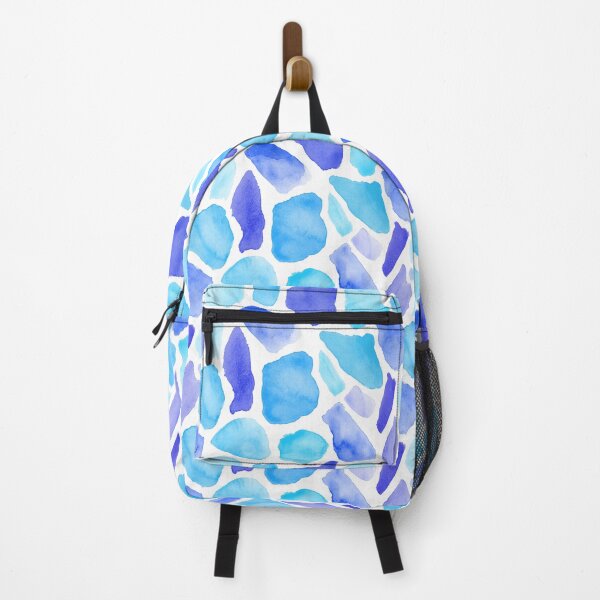 Item preview, Whimsical blue watercolour giraffe print designed and sold by RSHarts.
