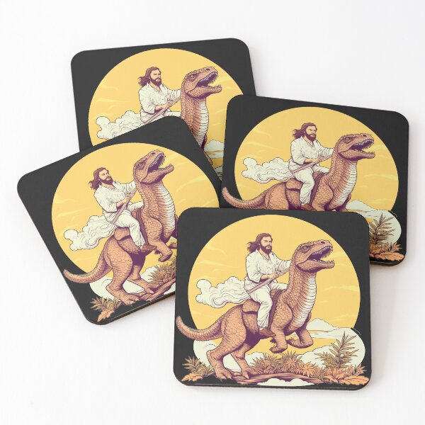 Item preview, Jesus on dinosaur designed and sold by ParadisePalace.
