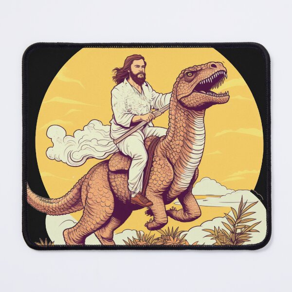Item preview, Jesus on dinosaur designed and sold by ParadisePalace.