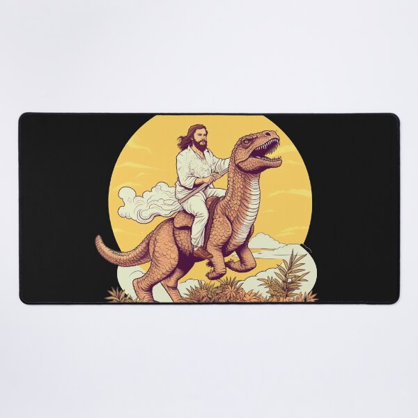 Item preview, Jesus on dinosaur designed and sold by ParadisePalace.