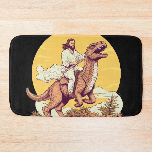 Item preview, Jesus on dinosaur designed and sold by ParadisePalace.