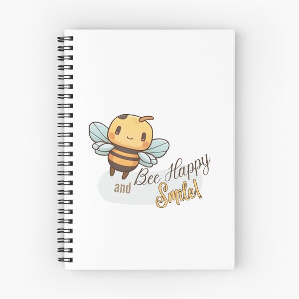 Item preview, Cute Bee - Bee Happy and Smile Positivity Sticker designed and sold by Triplicate Limited.