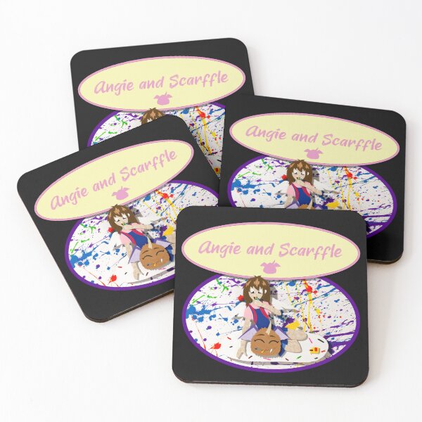 Item preview, Angie and Scarffle eating crayons designed and sold by JeffEllisonArt.