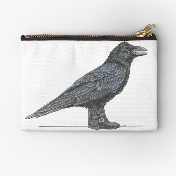 Item preview, Crow with False Teeth in Engineer Boots designed and sold by JimsBirds.