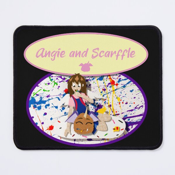 Item preview, Angie and Scarffle eating crayons designed and sold by JeffEllisonArt.