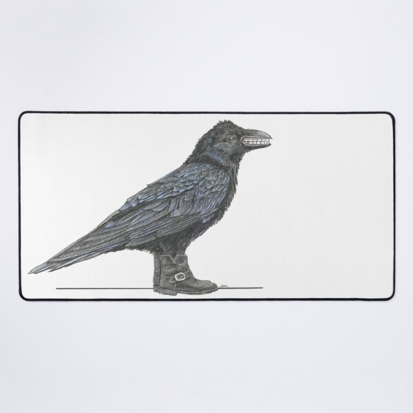 Item preview, Crow with False Teeth in Engineer Boots designed and sold by JimsBirds.