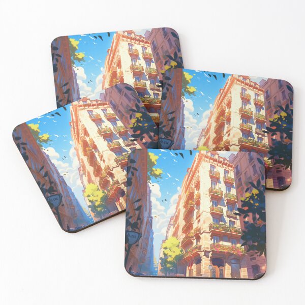 Item preview, View of summer city designed and sold by RedCosmos-.