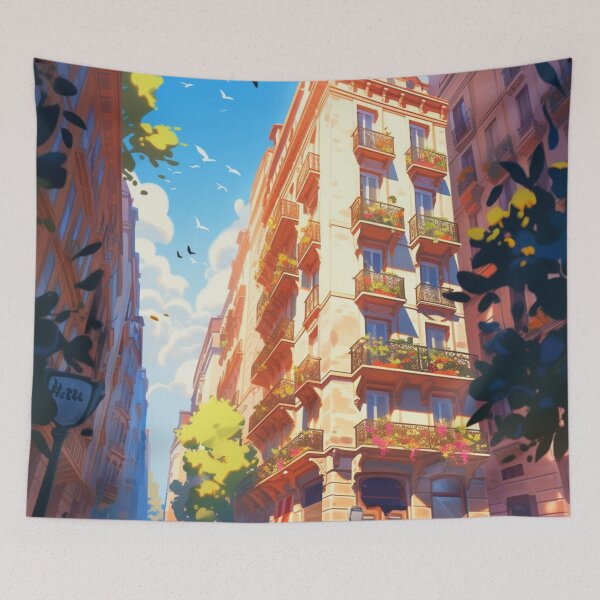 Item preview, View of summer city designed and sold by RedCosmos-.