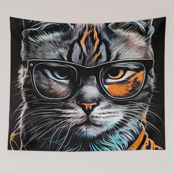 Item preview, Hipster cat Otis #cat  designed and sold by JBJart.