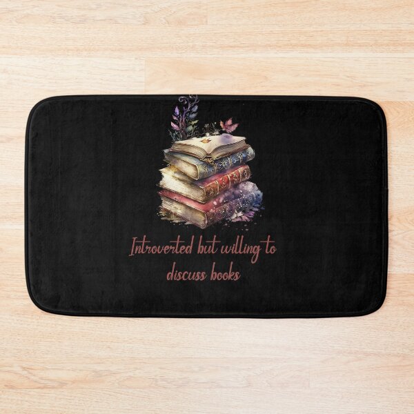 Item preview, Introverted But Willing To Discuss Books designed and sold by Dominika Bednarska.
